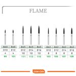 فرز الماسی شعله شمعی تیزکاوان TEESKAVAN DIAMOND BUR FLAME