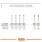 فرز الماسی مخروطی معکوس تیزکاوان TEESKAVAN DIAMOND BUR INVERTED CONE