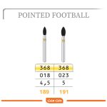 فرز الماسی نوک تیز فوتبالی تیزکاوان TEESKAVAN DIAMOND BUR POINTED FOOTBALL