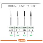 فرز الماسی مخروطی با انتهای گرد تیزکاوان TEESKAVAN DIAMOND BUR ROUND END TAPER