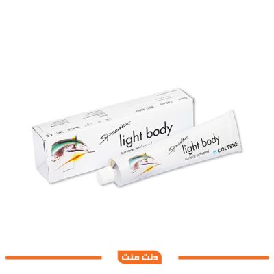 واش لایت بادی قالب‌گیری دندان‌پزشکی Speedex Light Body برند COLTENE، سیلیکون تراکمی با حجم ۱۴۰ میلی‌لیتر