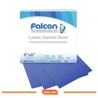 لاستیک رابردم دندانپزشکی فالکن Falcon ضخامت مدیوم بسته ۳۶ ورقی